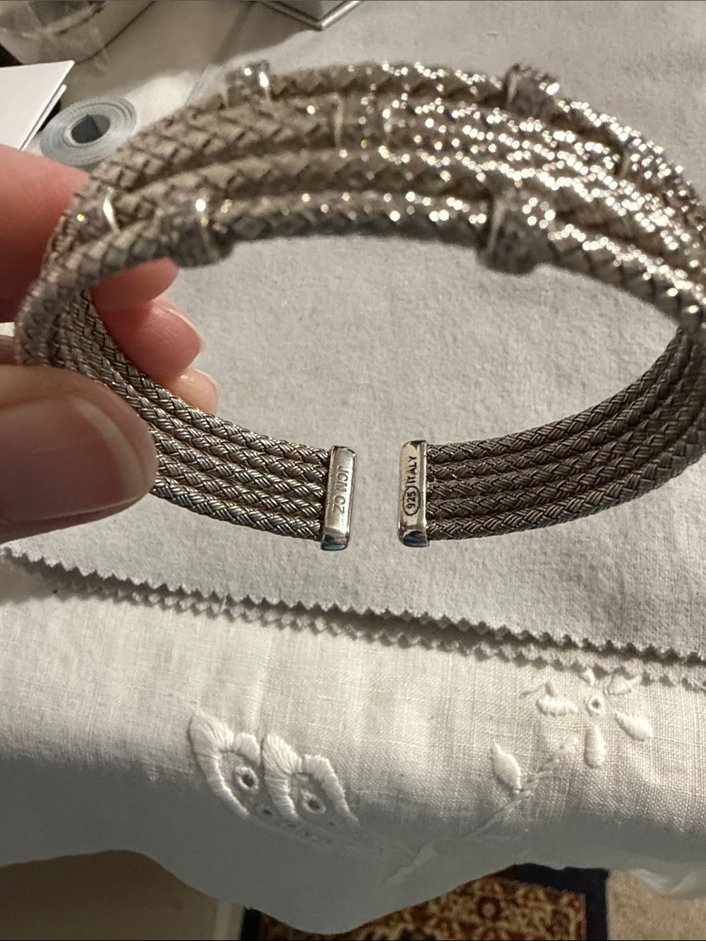 Bellezza sterling silver bracelet - Picture 4 of 9